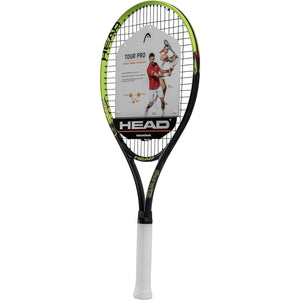 HEAD Tour Pro Tennis Racket - Pre-Strung Head Light Balance 27 Inch Racquet - 4 3/8 In Grip, Yellow