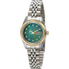 Armitron Women's Genuine Crystal Accented Bracelet Watch, 75-2475 - Two Tone/Green