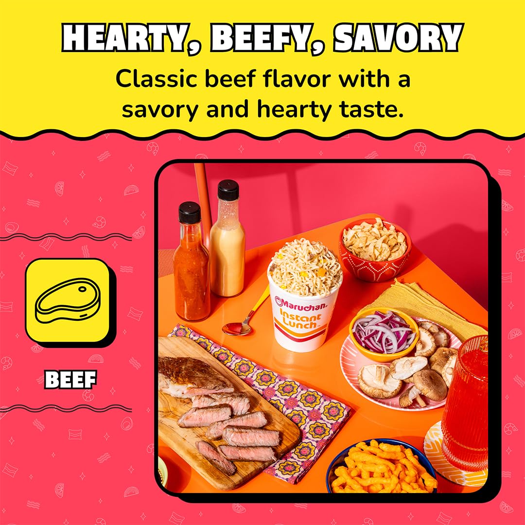 Buy now Maruchan Instant Lunch Beef, 2.25 Oz, Pack of 12 at indiglob india