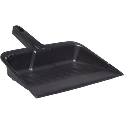 Rubbermaid Commercial Products 12.25, Heavy-Duty Dust Pan, Durable Plastic, Charcoal, Ideal for Industrial/Professional Debris Collection & Home Cleaning