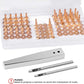 JUNESunShine 84Pcs, Copper Rivets and Burrs, #9 and #12 Burrs Setter, Leather Rivets Fastener Install Setting Tool with 4mm Leather Hole Punch Cutter for Belts Wallets Collars Leather Working Supplies