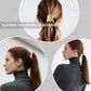 AUEAR, Brushed Metal Expandable Hair Cuff Ponytail Holder Elastic Tie for Women Girls Thick Rings Set (3 Pcs, Style 3)