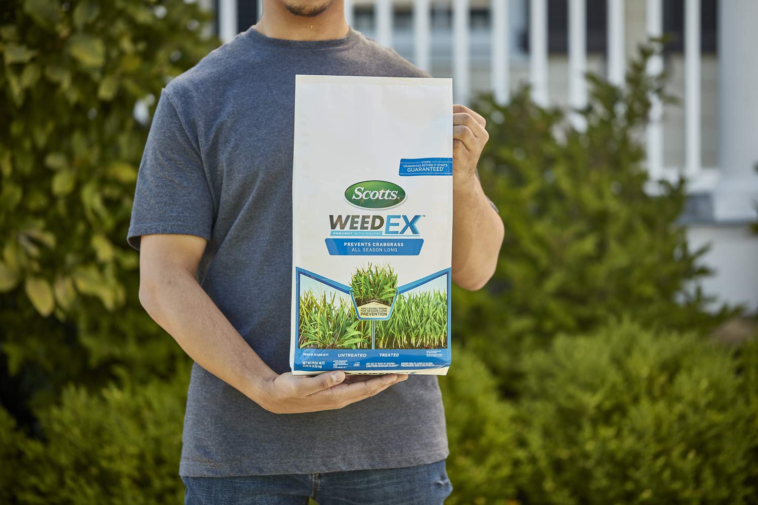 Buy now Scotts WeedEx Prevent with Halts, Crabgrass Preventer, Pre-Emergent Grassy Weed Killer, 5,000 sq. ft., 10.06 lbs. at indiglob india