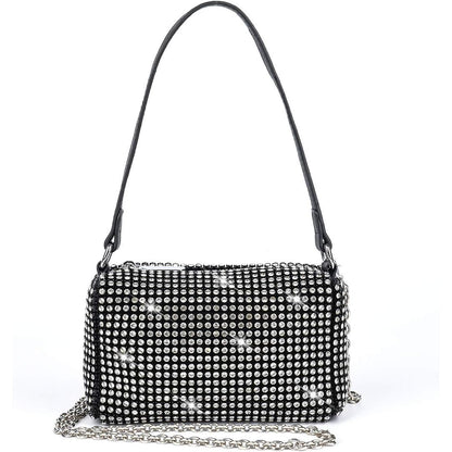 Bling Bling Crystals Evening Clutch Bag for Women Girls Sparkling Crossbody Bag Wedding Prom Party Club Purses Handbags