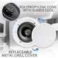 Pyle 6.5” Pair Bluetooth Flush Mount In-wall In-ceiling 2-Way Speaker System Quick Connections Changeable Round/Square Grill Polypropylene Cone & Polymer Tweeter Stereo Sound 150 Watt (PDICBT652RD)