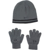 Nike Boys' Reversible Beanie and Glove Set - Anthracite (9a2427-693) / Black/Anthracite