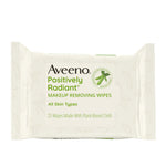 Buy now Aveeno Positively Radiant Alcohol Free Makeup Removing Face Wipes, Ultra Soft, Gentle, Non-Comedogenic Facial Cleansing Towelettes Leave Skin Feeling Clean & Soft, Sulfate Free, 25 ct at indiglob india