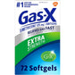 Gas-X Extra Strength Gas Relief Softgels with Simethicone 125 mg for Bloating Relief - 72 Count