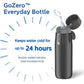 PHILIPS Water Bottle with Filter, Filter Water Bottle Stainless Steel with GoZero Everyday BPA-Free Tap Water Filter, Water Filter Bottle Keep Drink Cold 24 Hours, 1 Filter for 40 gal / 2 Months