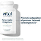 Vital Nutrients Pancreatic Enzymes 1000mg (Full Strength) | Pancreatin Digestion Supplement with Protease, Amylase & Lipase | Digestive Enzymes | Gluten, Dairy, and Soy Free | 90 Capsules