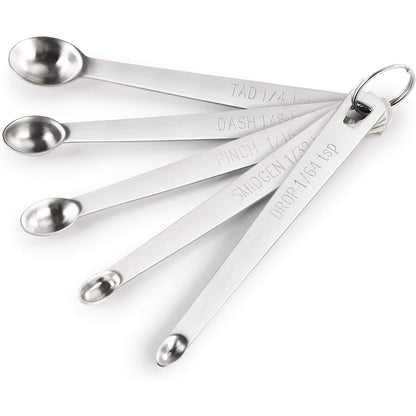 New Star Foodservice 42924 Stainless Steel Measuring Spoons Set, Mini
