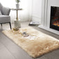 SERISSA Soft Fluffy Rug Grey Faux Sheepskin Fur Rug Shaggy Couch Cover for Bedroom Living Room Runner, 2x6 Feet