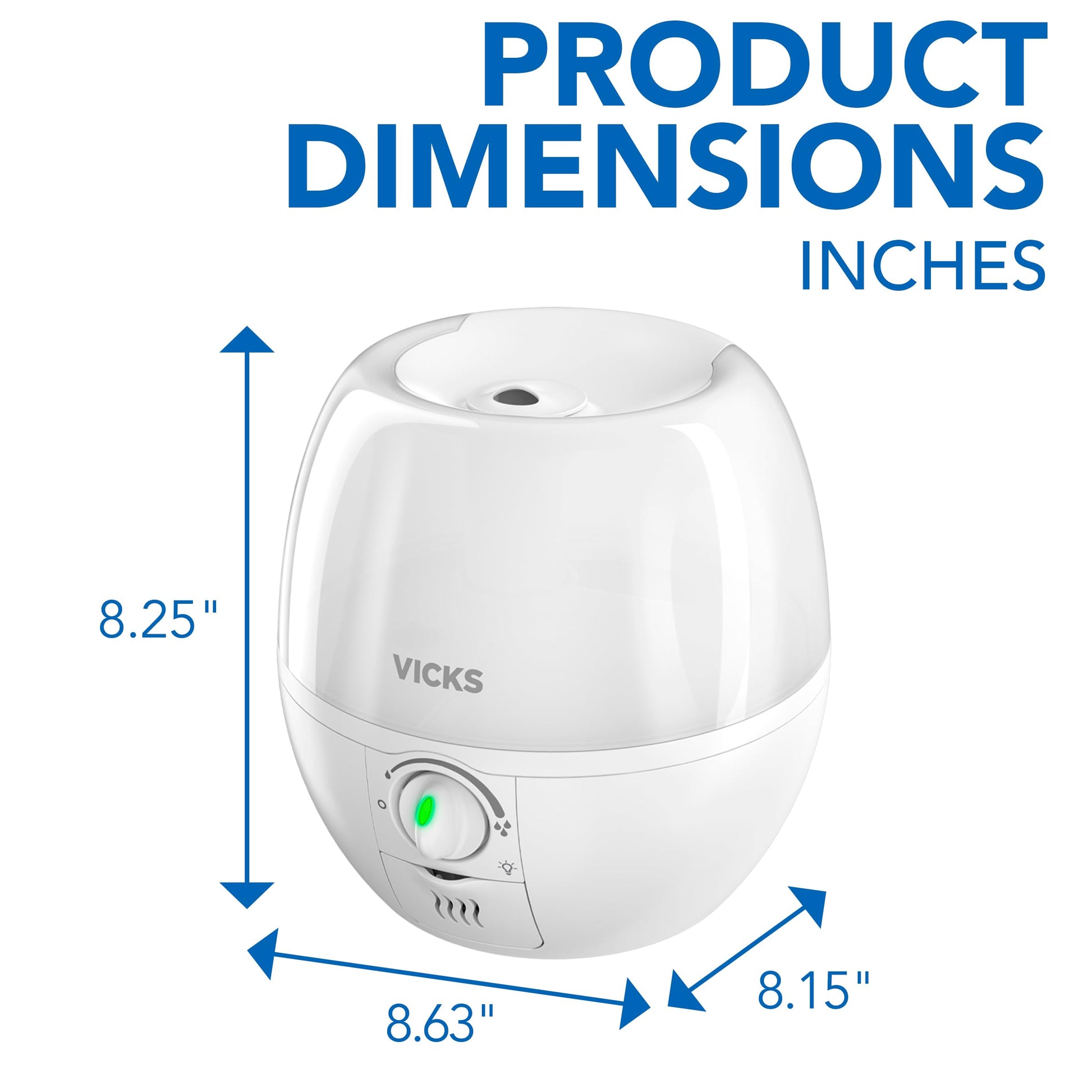 Buy now Vicks Cool Mist 3-in-1 SleepyTime Humidifier for Baby & Kids with Color Changing Night Light and Essential Oil Diffuser at indiglob india