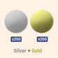 400 Pack, 2" Certificate Award Seals Stickers - Silver/Gold