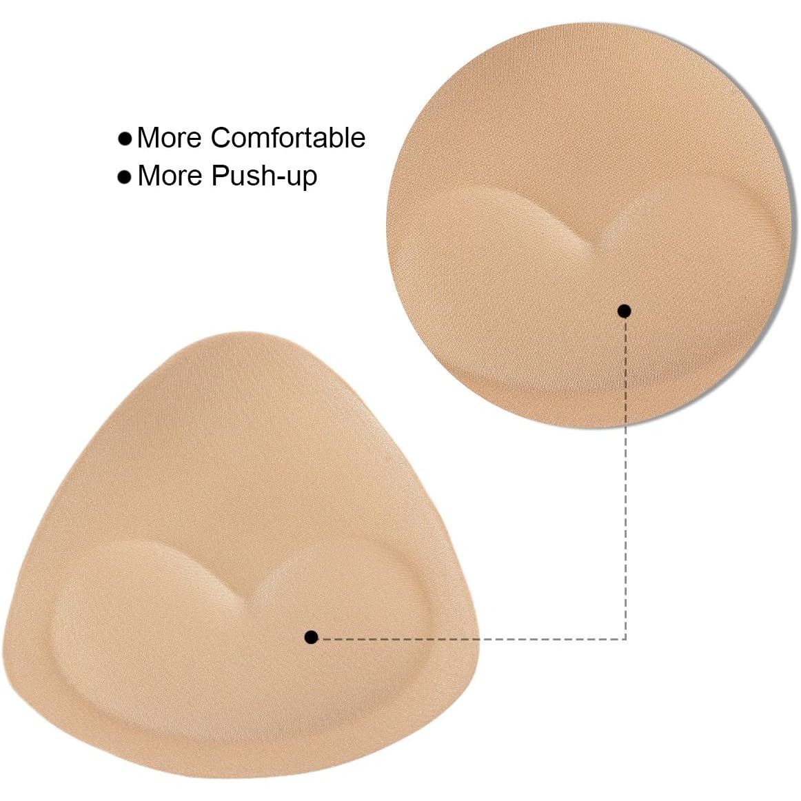 Buy now SERMICLE Self-Adhesive Bra Pads inserts, Removeable Silicone Triangle Push Up Pads at indiglob india