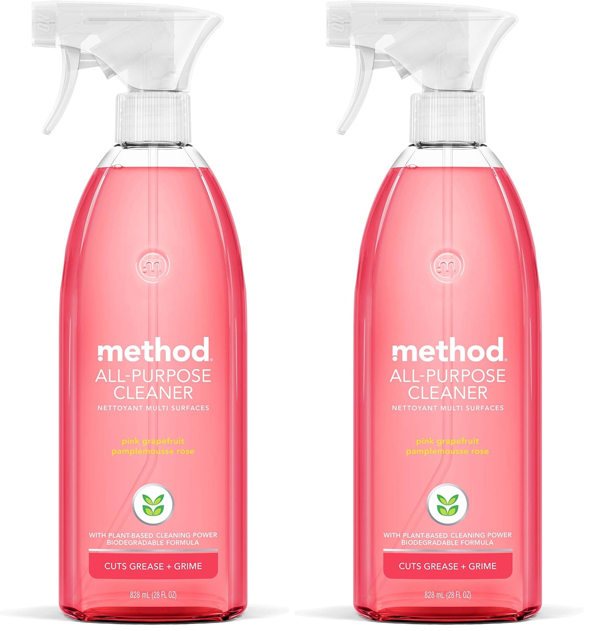 Buy now Method All-Purpose Cleaner, Pink Grapefruit, Perfect for Most Counters, Tiles, Stone, and More, 28 oz spray bottle at indiglob india