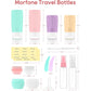 Morfone 16 Pack Travel Bottles Set for Toiletries, TSA Approved Travel Containers Leak Proof Silicone Squeezable Travel Accessories 2oz 3oz for Shampoo Conditioner Lotion Body Wash (BPA Free)
