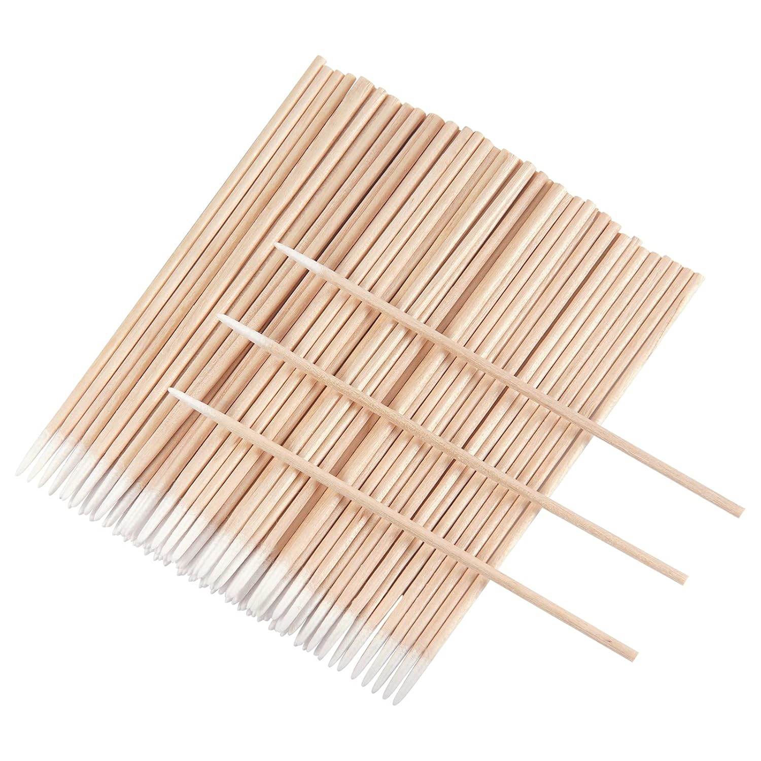 CHEFBEE 500 Count Microblading Cotton Swab Pointed Tip, Wood Cotton Stick Makeup Cosmetic Applicator, Tattoo Permanent Supplies - My Store