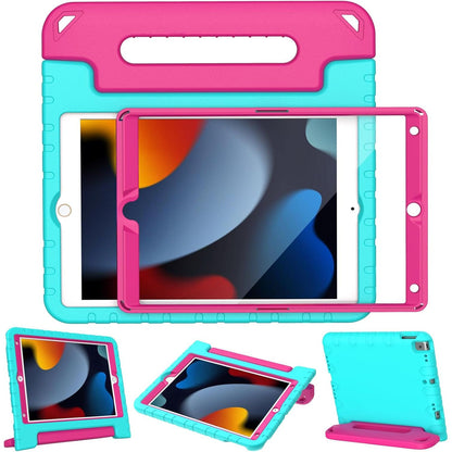 LTROP Case For iPad 9th Generation/iPad 8th Generation/iPad 7th Generation for Kids, iPad 10.2 2021/2020/2019, Shockproof Handle Stand, Blue