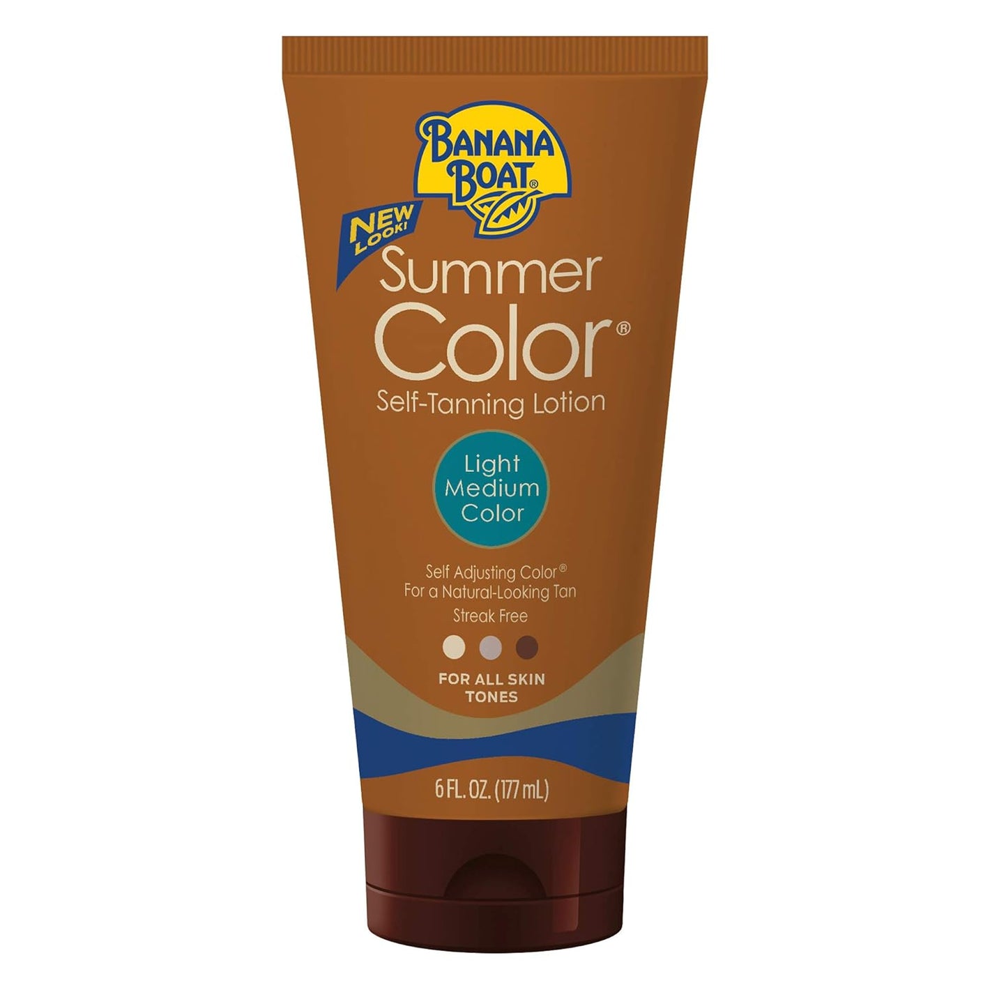 Banana Boat Summer Color Self Tanning Lotion, 6oz | Light Medium Color for All Skin Tones, Self Tanner Lotion, Sunless Tan, 6oz