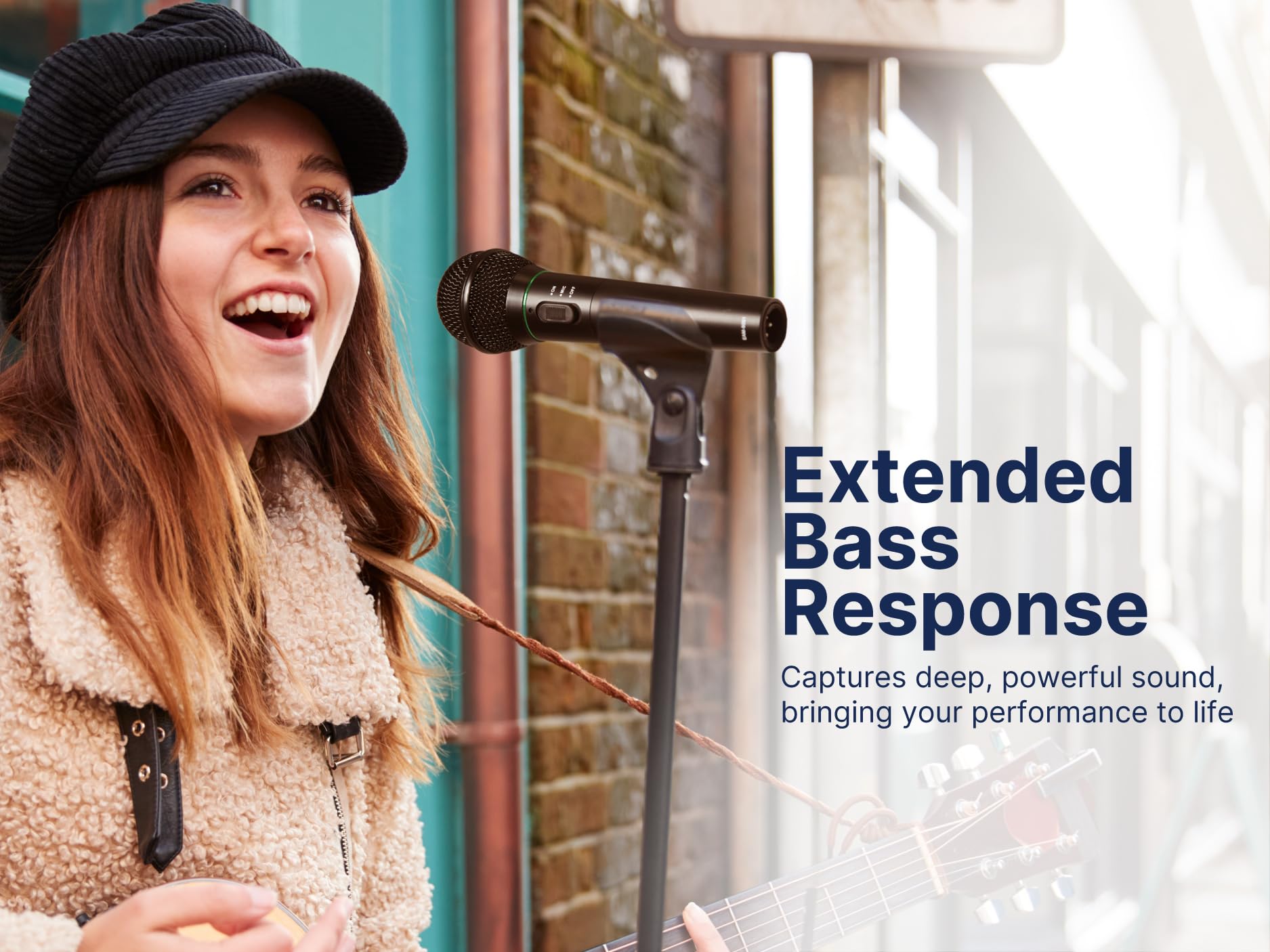 Buy now Emerson EAM-9001 Wireless Microphone System with Handheld Mic, UHF Frequency Stability, Noise-Reduction Technology, and 30-Foot Range – Ideal for Performances, Events, and Karaoke at indiglob india