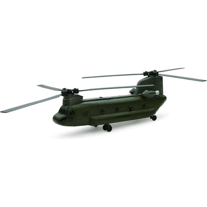 New Ray Boeing CH-47 Chinook Aircraft United States Army Olive Drab Military Mission Series 1/60 Diecast Model