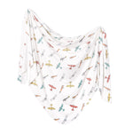 Buy now Copper Pearl Large Premium Knit Baby Swaddle Receiving Blanket Ace at indiglob india