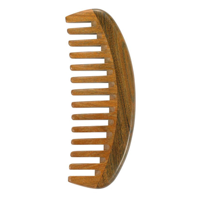Louise Maelys Hair Comb Wooden Wide Tooth Combs for Curly Hair Detangling Sandalwood