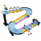 Buy now Hot Wheels Mario Kart Rainbow Road Raceway 8-Foot Track Set with Lights & Sounds & 2 1:64 Scale Vehicles, Race with 5-Track Colorful Course with 2 Configurations at indiglob india