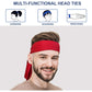 6 Pack Head Tie Headbands for Men,Athletic Sweatbands for Men Women(Multicolor)