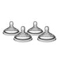 Tommee Tippee Advanced Anti-Colic Baby Bottle Nipples, Breast-Like for A Natural Latch, Soft Silicone, Medium Flow, 3+ Months, Pack of 2