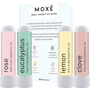 MOXĒ Smell Training Kit, Made in USA, 4 Essential Oils, Olfactory Regeneration, Helps Restore Sense of Smell, Natural Therapy for Smell Loss (Phase 1)