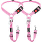 SlowTon Dog Seat Belt for Car, 2 Pack Dog Car Harness Seatbelt Adjustable with Elastic Bungee Buffer, 2 in 1 Pet Car Leash Headrest Restraint Dog Reflective Safety Tether (Black, Headrest+Clip)