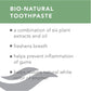 BIO-Natural with Herbs Fluoride Free Toothpaste for Sensitive Teeth and Gums, 75 ml