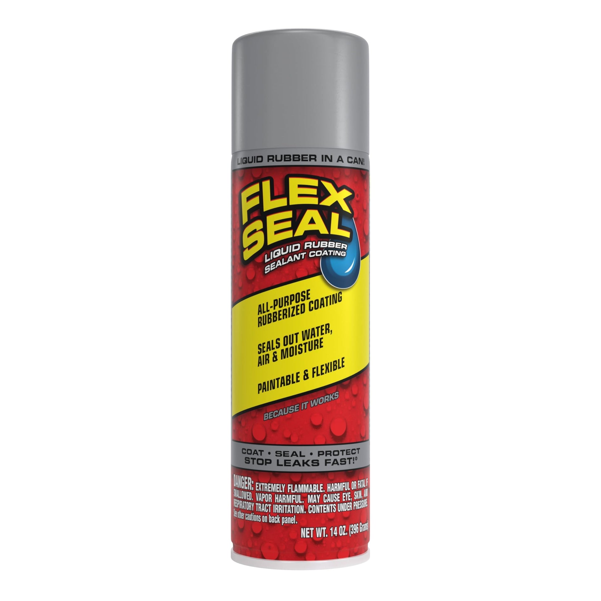 Buy now Flex Seal, 14 oz, Clear, Stop Leaks Instantly, Transparent Waterproof Rubber Spray On Sealant Coating, Perfect for Gutters, Wood, RV, Campers, Roof Repair, Skylights, Windows, and More Gray 14 oz (Pack of 1) at indiglob india
