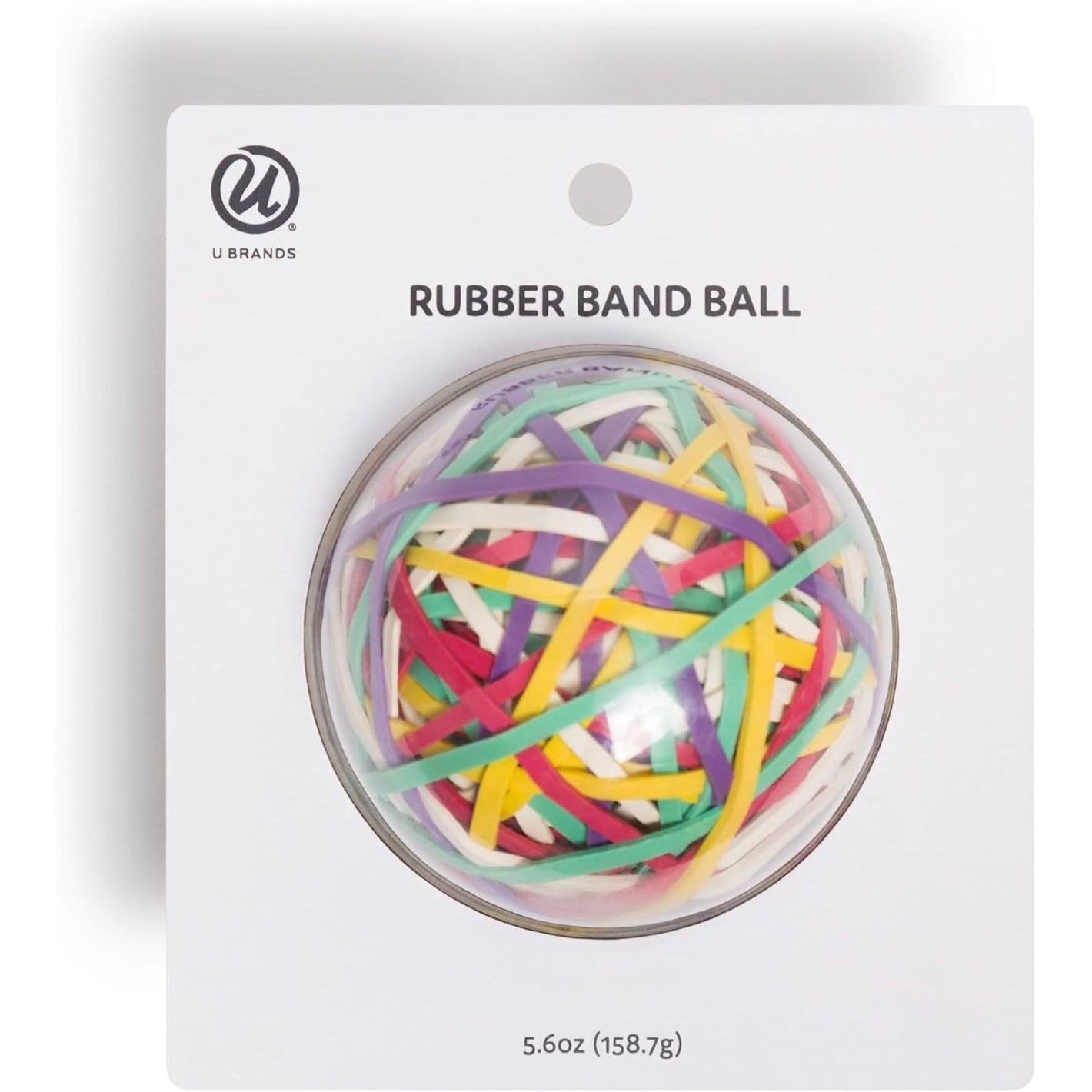 U Brands Ball Of Rubber Bands, Assorted Colors
