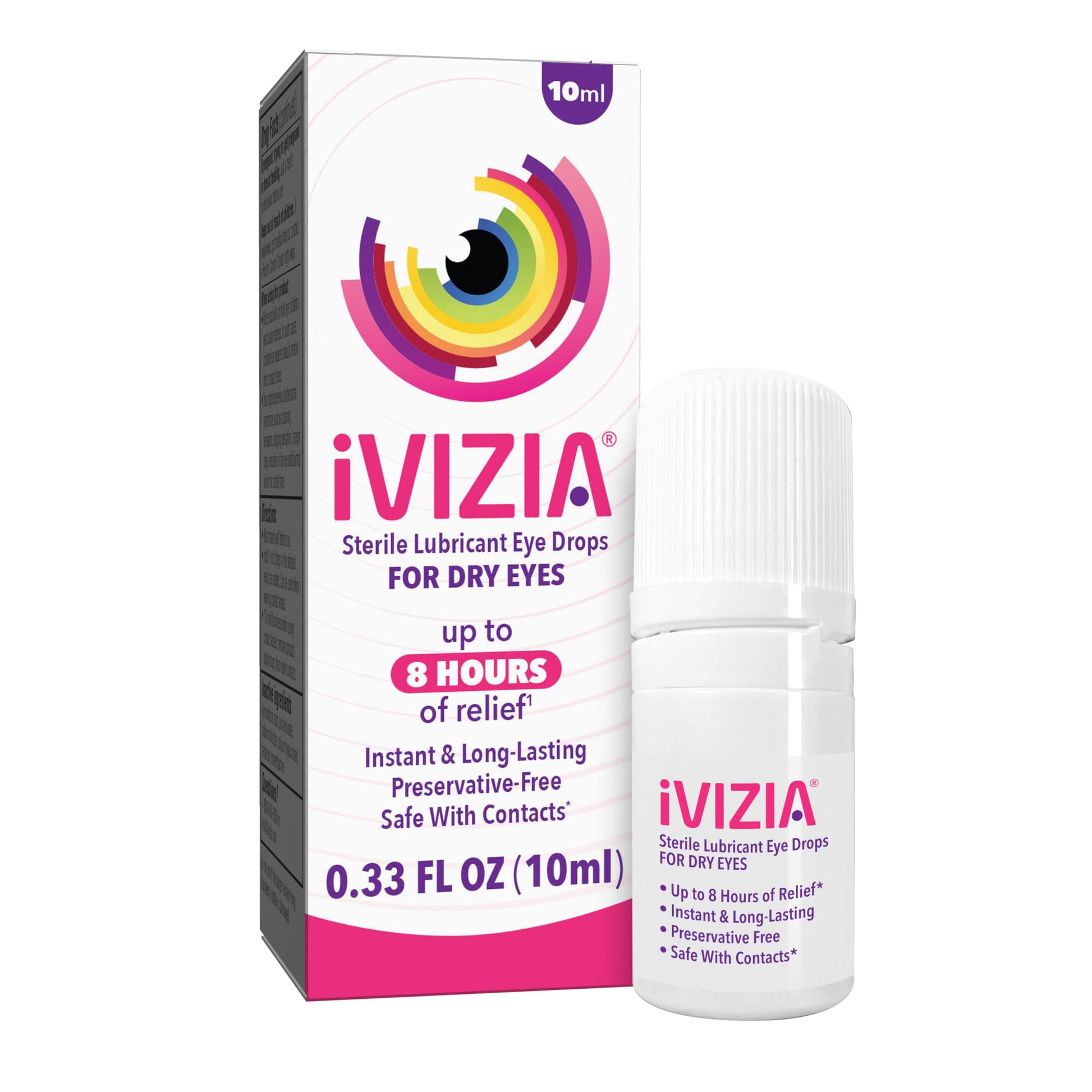 Buy now iVIZIA Sterile Lubricant Eye Drops for Dry Eyes, Preservative-Free, Moisturizing, Dry Eye Relief, Contact Lens Friendly, 0.16 fl oz Bottle Packaging May Vary at indiglob india
