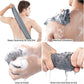 WOVTE 2 Pack Stretchable Back Scrubber for Shower Nylon Exfoliating Washcloth Towel Back Washer with Handles Two Sides Exfoliating Body Scrubber for Men Women Shower Deep Clean Skin Massages