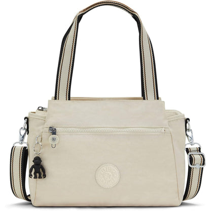 Kipling Womens Elysia Bag, Lightweight, Multi-compartment Magnetic Snap Pockets, Shoulder Crossbody Bag, Black Noir, 11.5 L X 9 H X 5 D US