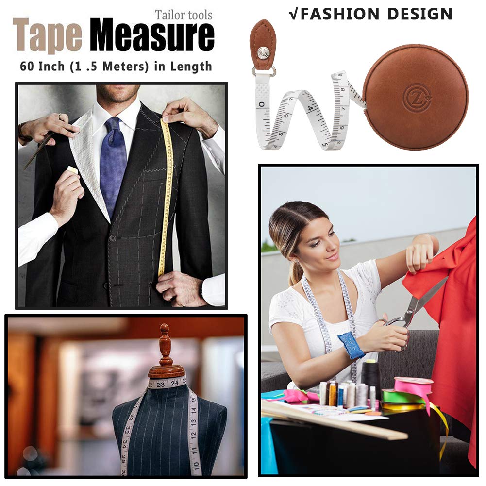Buy now Sewing Tape Measure, Medical Body Cloth Tailor Craft Dieting Measuring Tape, 60 Inch/1.5M Dual Sided Retractable Ruler with Push Button Round at indiglob india