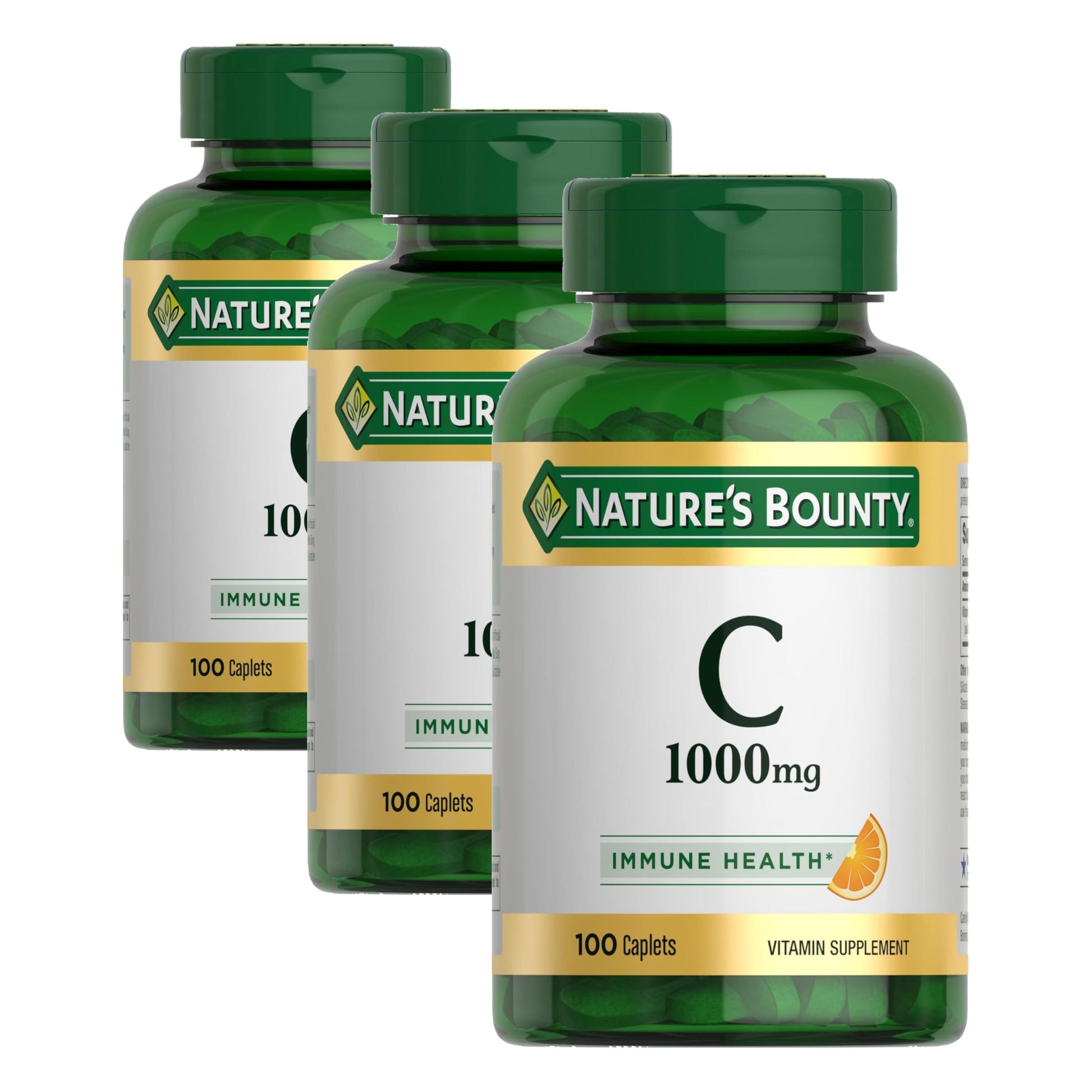 Buy now Nature's Bounty Vitamin C 1000mg, Supports Immune and Antioxidant Health, Vitamin C Supplement, 1 Per Day, 300 Vegetarian Caplets at indiglob india