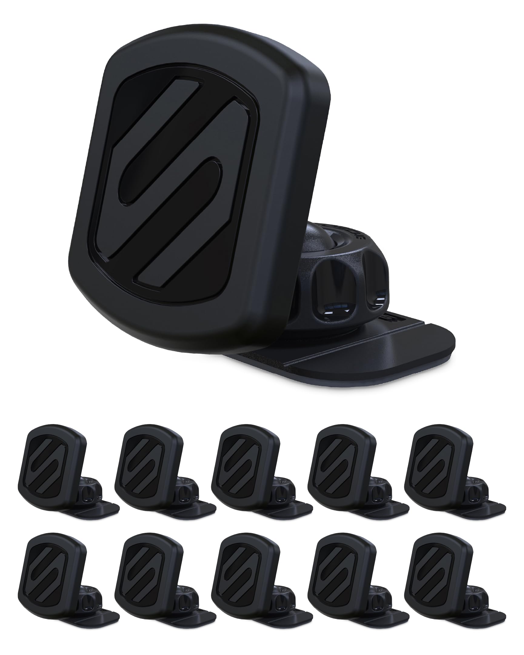 Buy now Scosche MAGDMB MagicMount Magnetic Phone Mount for Car, Dashboard Cell Phone Holder with 360° Adjustable Magnet Head, Universal Phone Stand for Car Compatible with iPhone, Samsung, and All Devices Dash 10 Pack at indiglob india