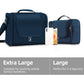 Buruis Extra Large Capacity Toiletry Bag for Women and Men, Hanging Toiletry Organizer Cosmetics Makeup Bag, Water-resistant Dopp Kit for Full Sized Toiletries, Travel Essentials (Blue)