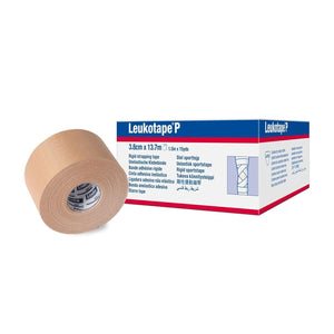 Leukotape P Adhesive Strapping Tape – for Sports Injuries, Strains and Sprains - 1.5 in x 15 yds, Tan, (1 Roll)
