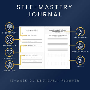 Buy now Self-Mastery Journal for Men - Gratitude Journals – 5 Minute Journal - Reflection Manifestation Journals for Mindfulness – Self Care Journal – Goal / Guided Gratitude Journal for Women & Men at indiglob india