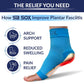 SB SOX Plantar Fasciitis Relief Socks – Ankle Brace Compression Sleeve – Arch Support for Foot Pain, Swelling, Heel Spurs – Foot Brace for Achilles Tendonitis Relief, Injury Recovery (Blue, Medium)