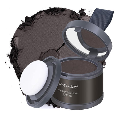 Root Touch Up Powder for Thinning Hair - Hairline Shadow and Gray Coverage #01 Dark Brown