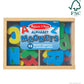 Melissa & Doug 52 Wooden Alphabet Magnets in a Box - Uppercase and Lowercase Letters