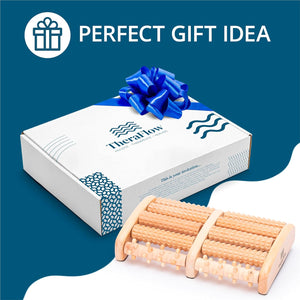 Theraflow Foot Roller for Plantar Fasciitis Relief | Feet Massage Gift for Women and Men | Foot Massager for Neuropathy, Reflexology and Deep Tissue Muscle Massage | Relaxing Gifts for Mom and Dad