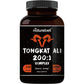 Tongkat Ali 200:1 (Longjack) Extract for Men, 2000mg Per Serving, 150 Capsules, Indonesia Origin, Eurycoma Longifolia | with Panax Ginseng for Energy, Stamina, & Male Health Support